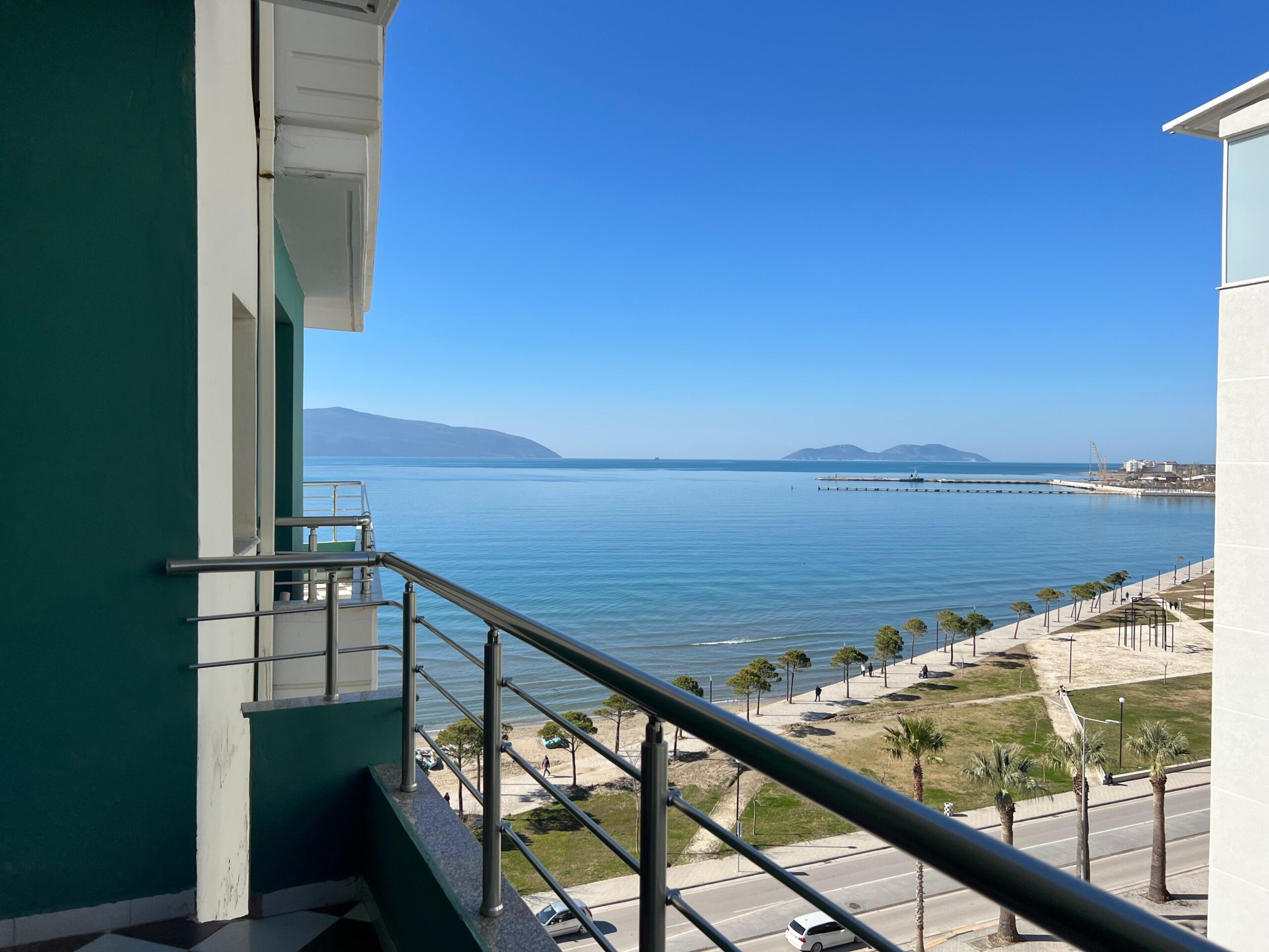 3-pokojowy apartament z widokiem na morze- Lungomare, Wlora Albania