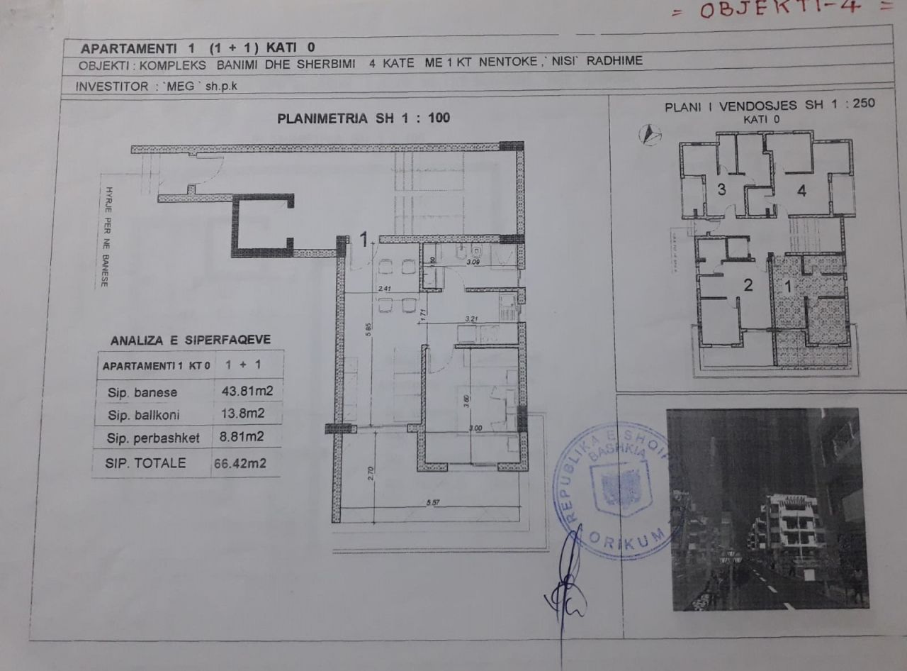 2-pokojowy apartament -Radhime, Wlora