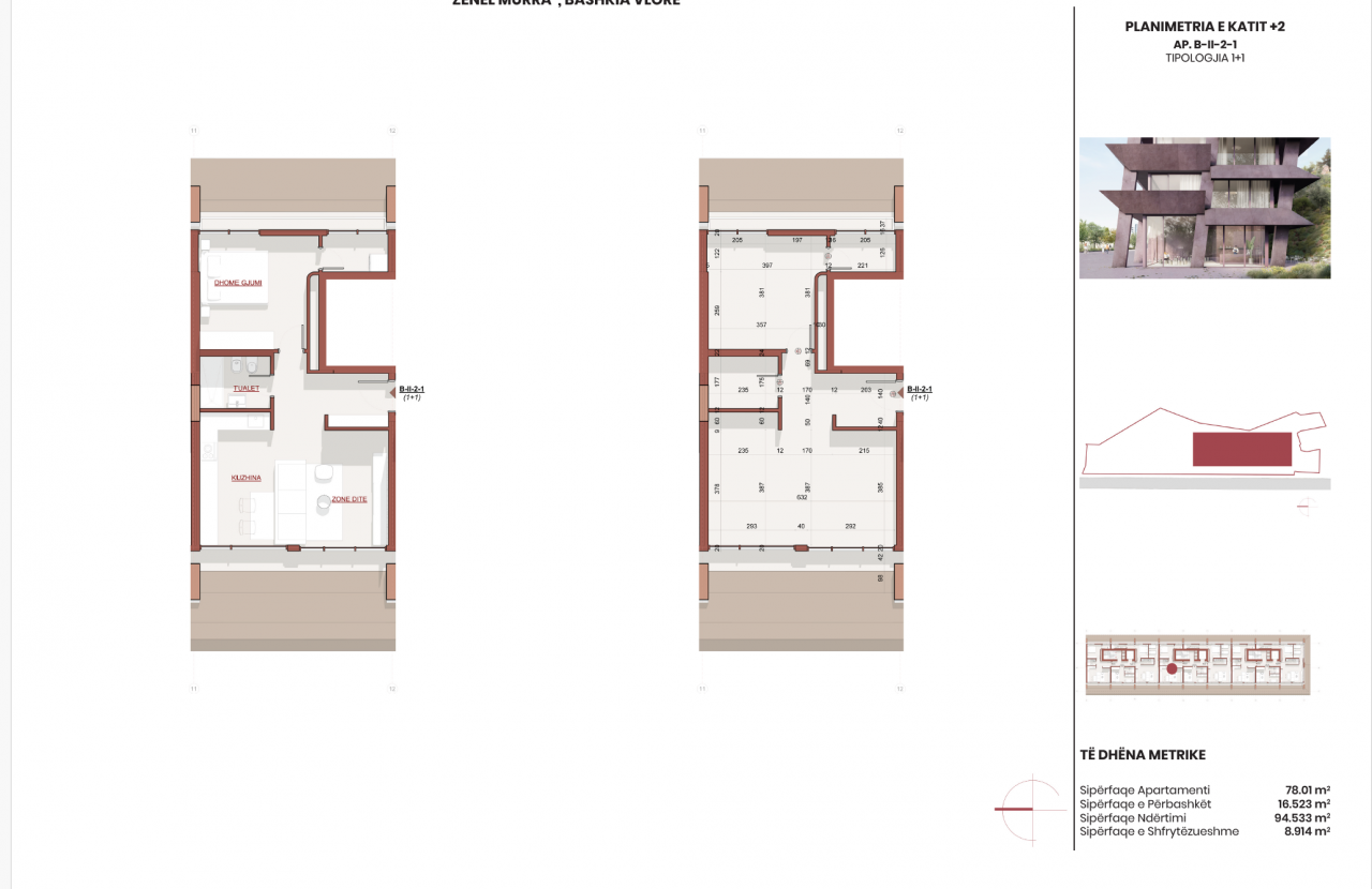 2-pokojowy apartament 103m2 – Wlora-zakończenie 2028