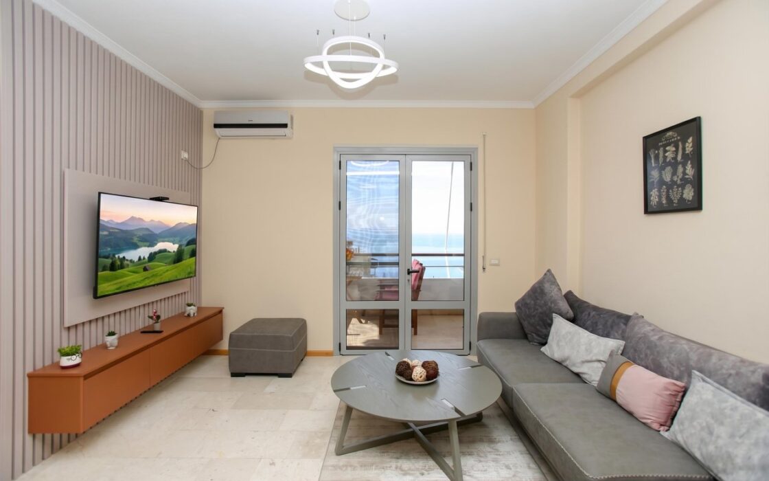 Panoramiczny 3-Pokojowy Apartament z Widokiem na Morze – Cold Water, Wlora