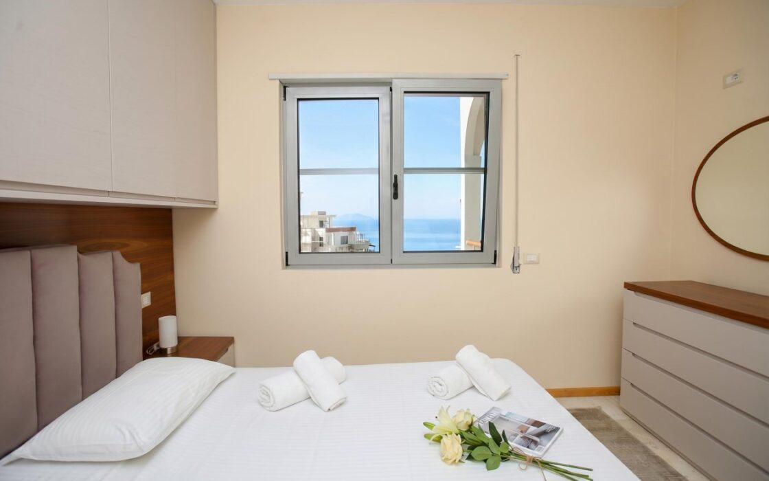Panoramiczny 3-Pokojowy Apartament z Widokiem na Morze – Cold Water, Wlora