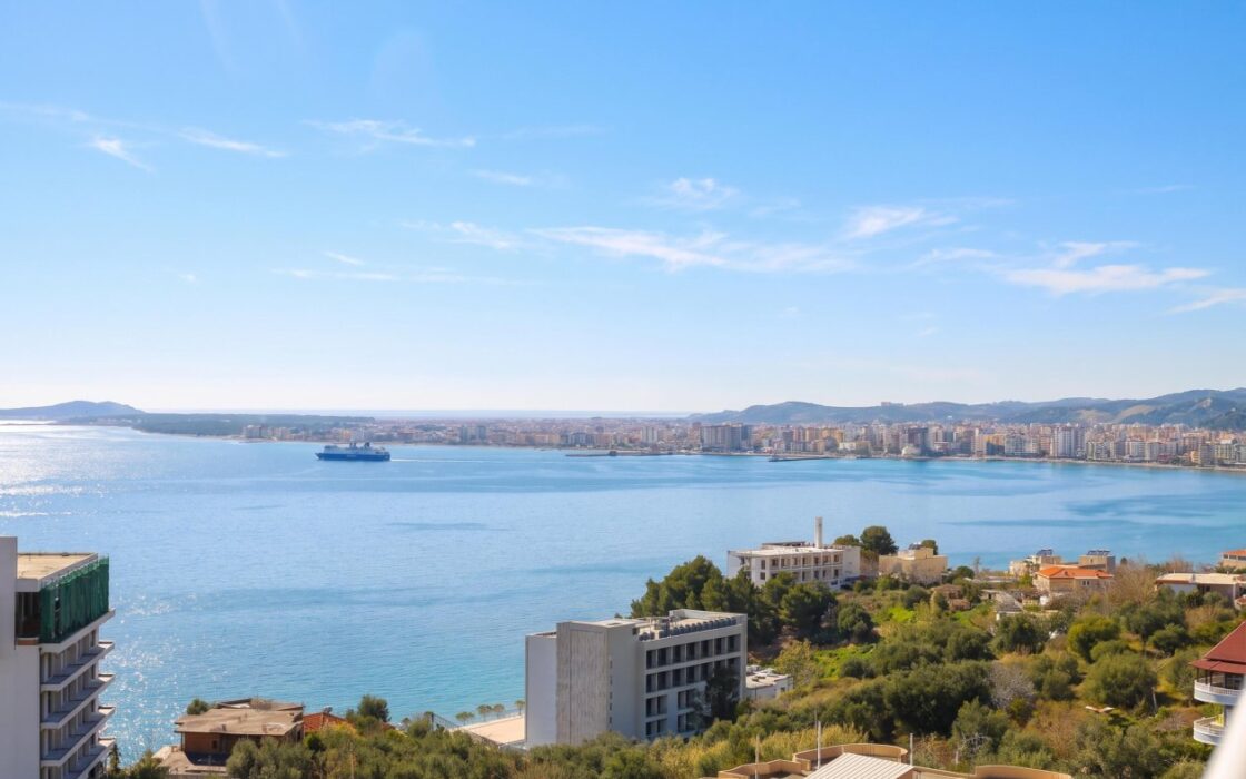 Panoramiczny 3-Pokojowy Apartament z Widokiem na Morze – Cold Water, Wlora