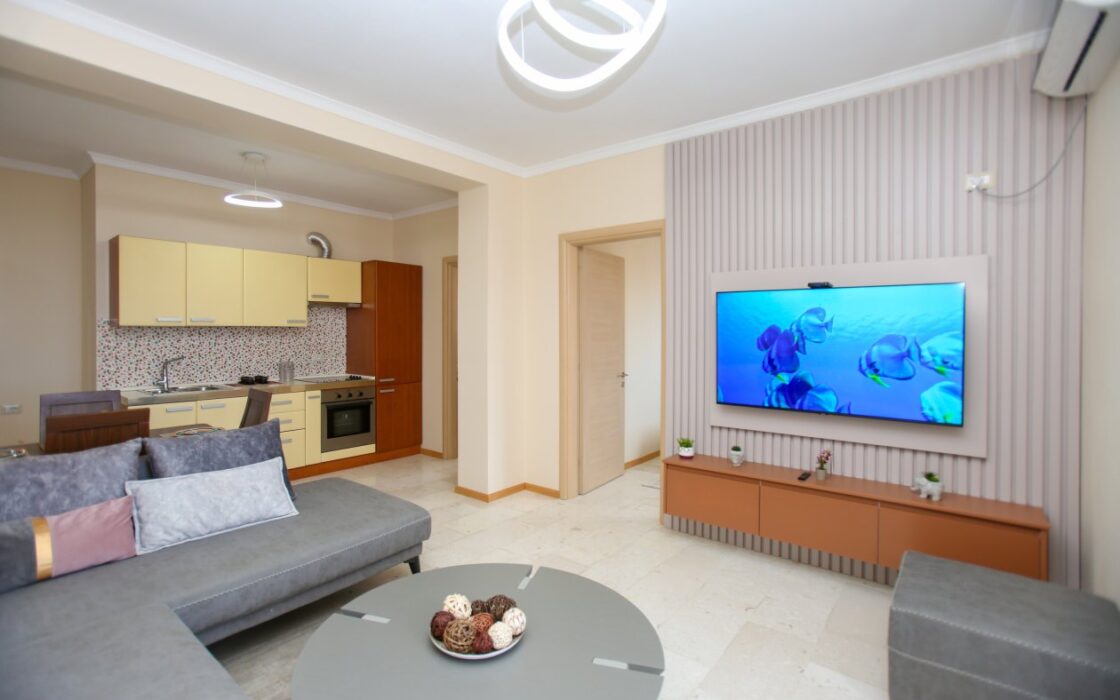 Panoramiczny 3-Pokojowy Apartament z Widokiem na Morze – Cold Water, Wlora